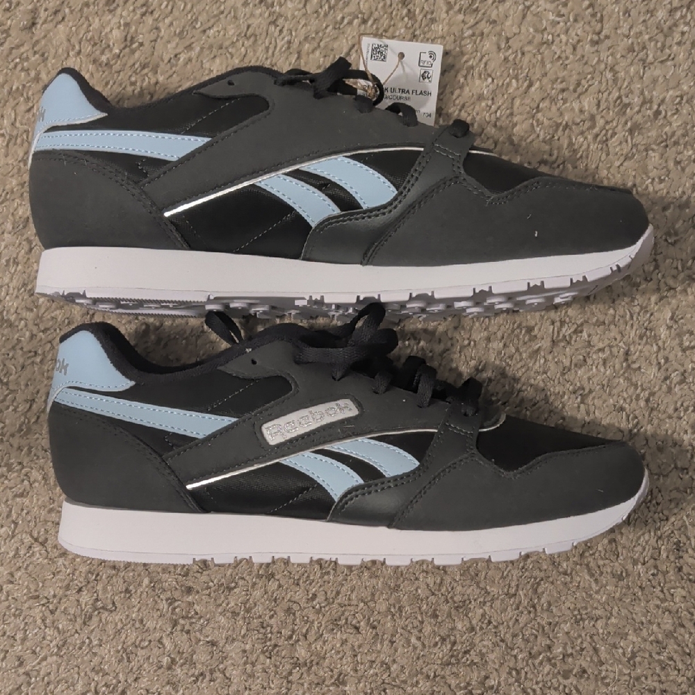 NWT Reebok Ultra Flash Women's Grey and Light Blue Sneakers